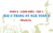 Bài 3 trang 97 SGK Toán 6 tập 1 Cánh Diều